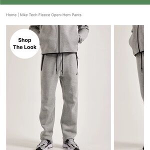 Nike Men's Grey Tech Fleece Joggers